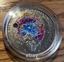 2010 Cook Islands $5 Proof HAH 280 Meteorite Coin