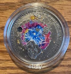 2010 Cook Islands $5 Proof HAH 280 Meteorite Coin