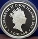 2010 Cook Islands Silver TRAFALGAR Famous Naval Battle Tall Ship HMS Victory $1