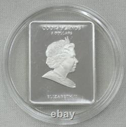 2010 Cook Islands Vasily Tropinin 25g. 999 Silver Proof Coin in OGP with COA