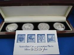2011 $1 COOK ISLANDS 1oz SILVER PROOF COIN AUSTRALIAN COMMEMORATIVE FLORIN