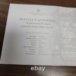2011 Cook Islands $10 Silver Coin Windows of Heaven Seville Cathedral