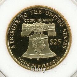 2011 Cook Islands $25 Liberty Gold Coin
