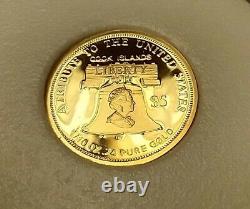 2011 Cook Islands $5 1/10 oz. 24 GOLD content 24% Statue Liberty. 240 Fine Coin