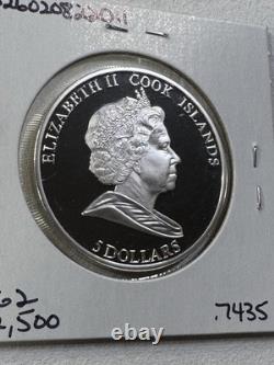 2011 Cook Islands $5 Hollywood Legends Sophia Loren Silver Proof Coin