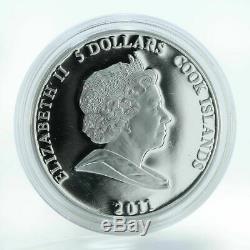 2011 Cook Islands $5 Soyuzmultfilm 3 x1Oz Silver Proof Coin Set Malish &Karlson