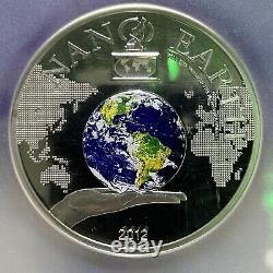 2012 $10 Cook Islands Nano Earth PCGS NGC PR70 Silver Coin with Nano Chip Bullion