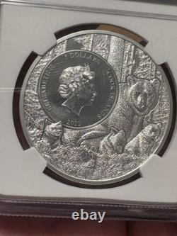 2012 5$ Cook Islands Silver Coin MS 70 Red Spotted Newt 1, NGC Graded