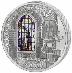 2012 Cook $10 Windows of Heaven Church of St. Francis Krakow 50 g Silver Coin