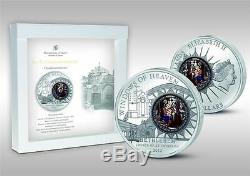 2012 Cook Islands. 10$ WINDOWS OF HEAVEN St. Catherine's Bethlehem Silver Coin