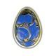 2012 Cook Islands $5 Imperial Eggs in Cloisson&eacute; Egg in Blue 20g. 999 Silver Coin