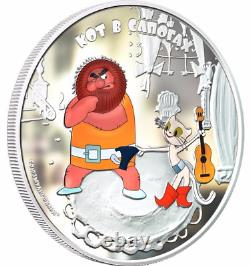 2012 Cook Islands $5 Soyuzmultfilm 75th Anniv. Prodical Parrot Cat Ngc Pf67 Uc