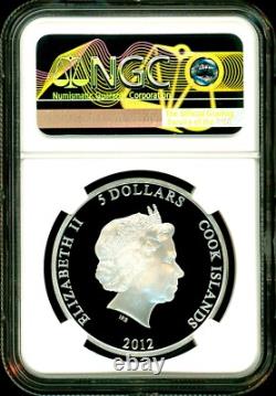2012 Cook Islands S$5 Soyuzmultfilm Prodigal Parrot Kesha NGC PF70 UC COA OGP