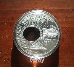 2012 Cook Islands Silver $10 Coin Windows of History R. M. S. Titanic