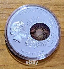 2012 Cook Islands TITANIC 100th Anniversary $10 Proof Silver Coin Glass Insert