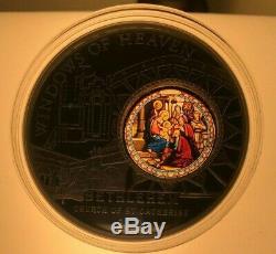 2012 Cook Islands Windows Of Heaven Church Of St Catherine Bethlehem Silver Coin