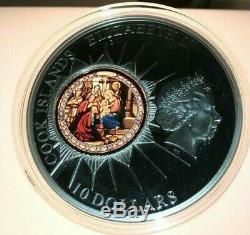 2012 Cook Islands Windows Of Heaven Church Of St Catherine Bethlehem Silver Coin