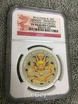 2012 S$5 Cook Islands Dragon Prosperity NGC PF-70 ULTRA CAMEO ONLY 137 Graded