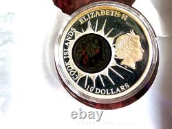 2012 WINDOWS OF HEAVEN Church of St. Catherine $10 Silver Coin Cook Islands D11