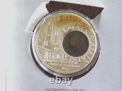 2012 WINDOWS OF HEAVEN Church of St. Catherine $10 Silver Coin Cook Islands D11