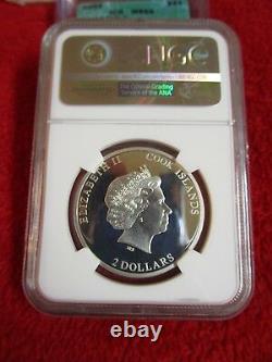 2013 $10 Cook Islands Silver Hunting Mouflon coin moose NGC PF69 icg anacs pcgs
