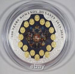 2013 $100 Cook Islands 400 Years Romanov Dynasty 1 Kilo. 999 Fine Silver 120mm