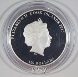 2013 $100 Cook Islands 400 Years Romanov Dynasty 1 Kilo. 999 Fine Silver 120mm