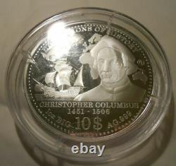 2013 65mm Cook Islands 10 dollars 1 oz Silver CHRISTOPHER COLUMBUS EXPLORER