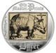 2013 Cook Islands $5 Rhinoceros Sterling Silver Coin
