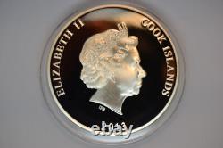 2013 Cook Islands 50 Dollars Rigid Airship The Zeppelin 5oz. 999 Silver with OGP