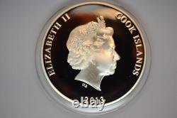 2013 Cook Islands 50 Dollars Rigid Airship The Zeppelin 5oz. 999 Silver with OGP