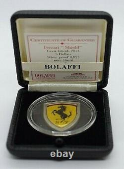 2013 Cook Islands Ferrari Shield Silver Coin