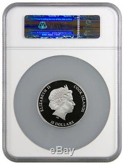 2013 Cook Islands Silver $10 Nano Space 2 NGC ERRORS PF70 UC NGC Coin