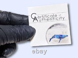 2013 Cook Islands Wildlife Conservation Humpback Whale Prism Mint 2500