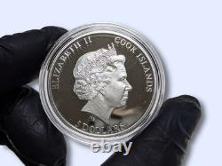 2013 Cook Islands Wildlife Conservation Humpback Whale Prism Mint 2500