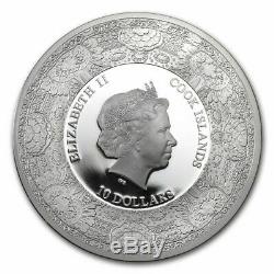 2014 $10 Cook Islands Dutch East Indy Co. Porcelain 50gram 999 Silver Proof Coin
