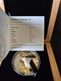 2014-2018 COMPLETE Shades of Nature Coin Collection Proof Silver Cook Islands