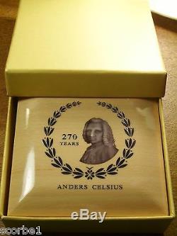 2014 Anders Celsius Cook Islands 1 oz. $5 Silver Proof Coin. N. I. B