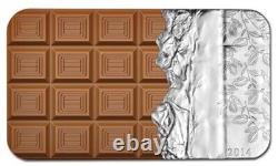 2014 BU $5 Cook Islands Chocolate Scented Silver VERY RARE ONLY 2500 MINTED