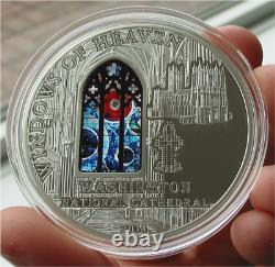 2014 Cook Is. $10 Windows of Heaven Washington National Cathedral 50g 925 Silver