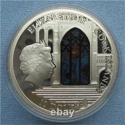 2014 Cook Is. $10 Windows of Heaven Washington National Cathedral 50g 925 Silver