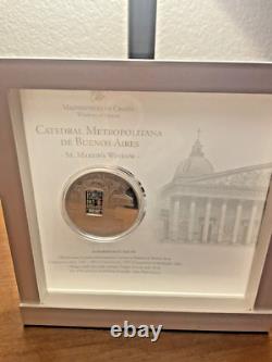 2014 Cook Islands $10 WINDOWS OF HEAVEN Buenos Aires Proof Silver Coin