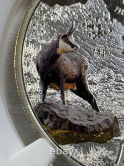 2014 Cook Islands $2 Colorized Chamois Silver Proof Graded PR 70 DCAM by NGC