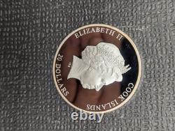 2014 Cook Islands $20 Masterpiece Art Girl With A Pearl Earring 3 OZ SILVER