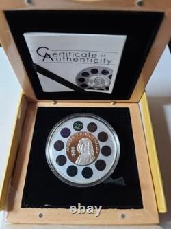 2014 Cook Islands $5 Anders Celsius 1oz Silver Proof Coin /w Thermometer & OGP