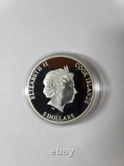 2014 Cook Islands $5 Anders Celsius 1oz Silver Proof Coin /w Thermometer & OGP