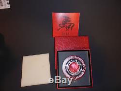 2014 Cook Islands 5 oz Mother of Pearl Lunar Year Series RED HORSE SILHOUETTE