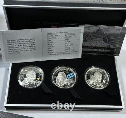 2014 Cook Islands Papal Cantonization 3 Piece $2 1/2 oz Silver Set 1000 Minted