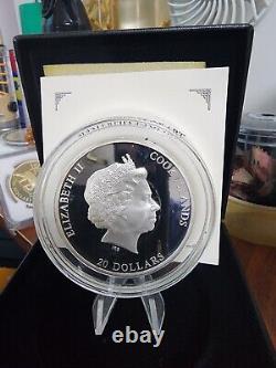 2014 Cookisland Girl with pearl earring Masterpieces of Art 3 oz Silver Coin