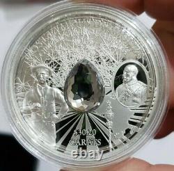 2015 $10 Cook Islands Great Diamonds GREAT STAR OF AFRICA 2 Oz Silver Proof Coin